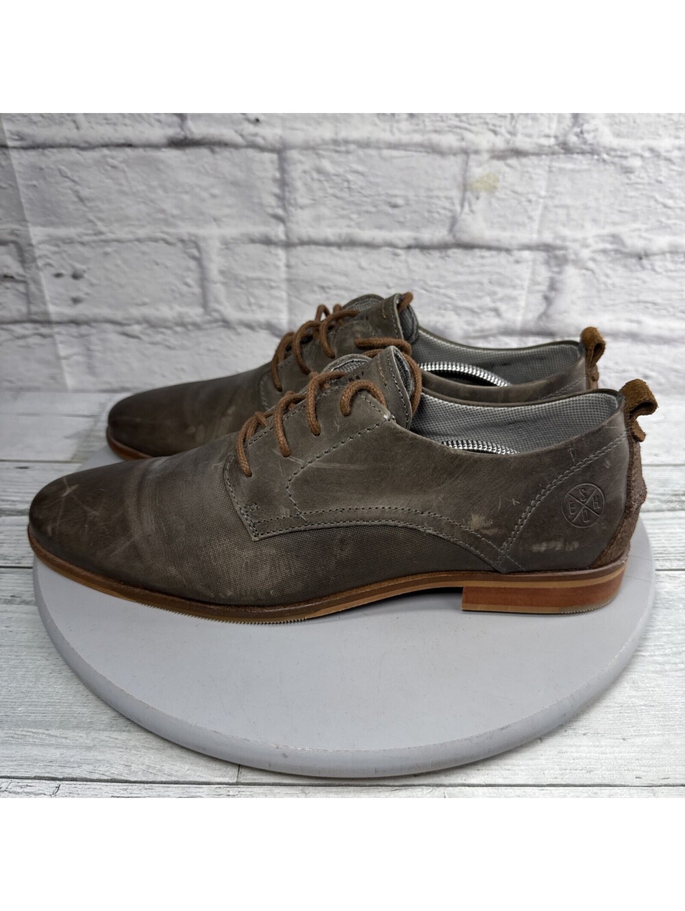 Bull Boxer Dress Casual Oxford Leather Shoes Men’s Sz 10 Brown Handmade Portugal